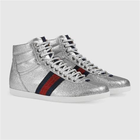 silver gucci high tops